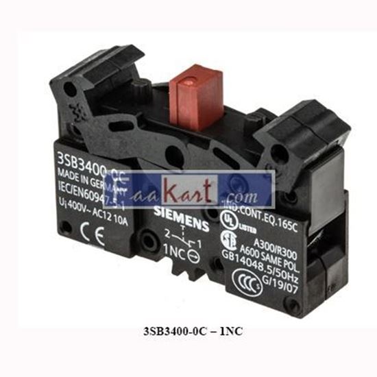 Picture of 3SB3400-0C  Siemens 1NC  Contact Block