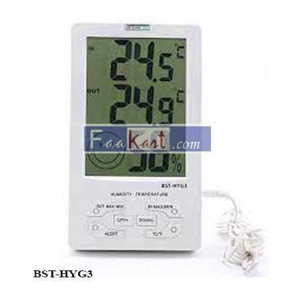 Picture of BST-HYG3 Besantek  Large Display Thermo-Hygrometer with Alerts