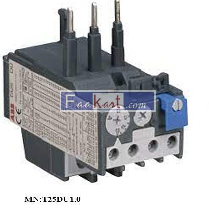 Picture of T25DU1.0  RELAY T-TYPE THERMAL O/L ABB MN