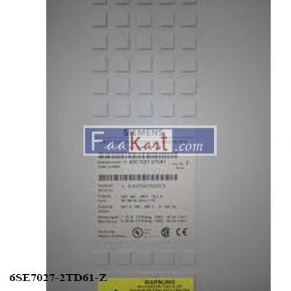 Picture of 6SE7027-2TD61-Z DC INVERTER SIMOVERT VC