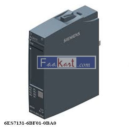 Picture of 6ES7131-6BF01-0BA0   SIMATIC ET 200SP, Digital input module, DI 8x 24V DC Standard, type 3 (IEC 61131), sink input,
