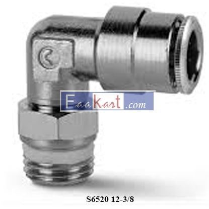 Picture of S6520 12-3/8   CAMOZZI S6520 12-3/8 FITTING 12-1/4 TORQUE THREAD N/M MIN.4-MAX 20, NEW #166595