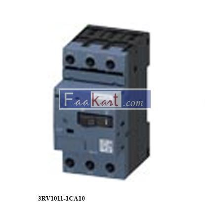 Picture of 3RV1011-1CA10 Circuit breaker size S00 for motor protection, CLASS 10 A-release 1.8...2.5 A N-release 33 A Screw terminal Standard switching capacity