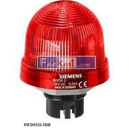 Picture of 8WD5320-5DB Integrated signal lamp, rotating light, with integrated LED, red, 24 V AC/DC, Diameter 70 mm