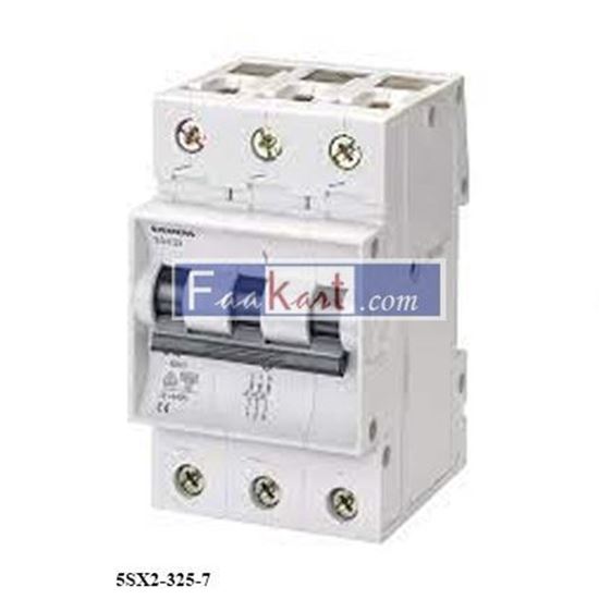 Picture of 5SX2-325-7 Miniature circuit-breaker T55 400 V, 6kA, 3-pole, C, 25A