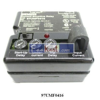 Picture of 97UMF0416 SIEMENS RELAY CURRENT SENSITIVE RELAY