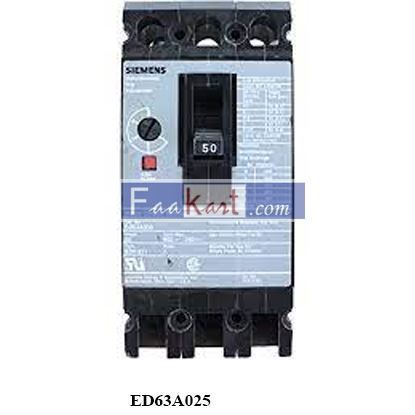 Picture of Siemens ED63A025 Motor Circuit Interrupter