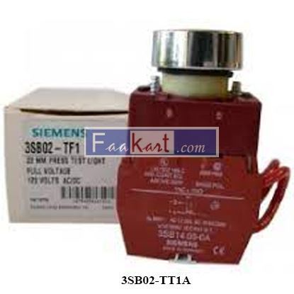 Picture of SIEMENS 3SB02-TT1A PUSH TO TEST LIGHT TRANSFORMER 120VAC AMBER CAP