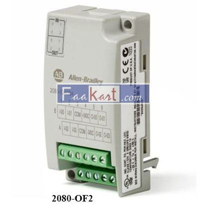 Picture of 2080-OF2 Allen Bradley 2-channel Voltage/Current Output Micro800 Plug-in Modules