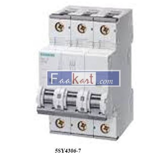 Picture of ITE SIEMENS 5SY4306-7 MINIATURE CIRCUIT BREAKER 400 V 10 KA 3-POLE