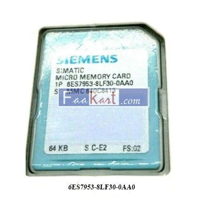 Picture of SIEMENS 6ES7953-8LF30-0AA0 MEMORY CARD S7-300 6ES79538LF300AA0