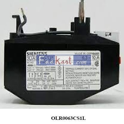 Picture of SIEMENS OLR0063CS1L  OVER LOAD RELAY 0.40-0.63AMP