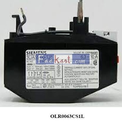Picture of SIEMENS OLR0063CS1L  OVER LOAD RELAY 0.40-0.63AMP