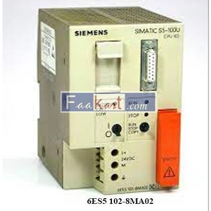 Picture of Siemens 6ES5 102-8MA02 CPU Module FOR S5-100U WITH POWER SUPPLY 24/9 VDC