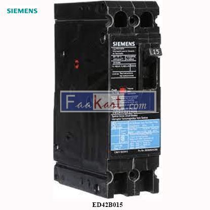 Picture of Siemens ED42B015 Breaker ED4 SERIES  480 VAC 15 AMP 2 POLE 250 VDC CONTROL RANGE