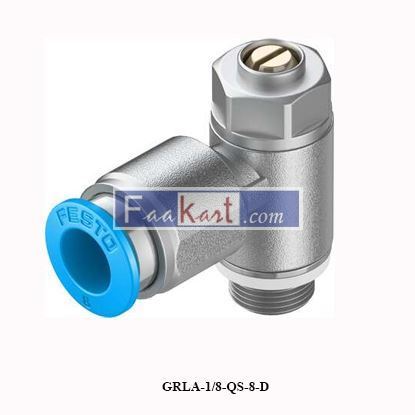 Picture of GRLA-1/8-QS-8-D  One-way flow control valve