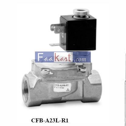 Picture of CFB-A23L-R1 CAMOZZI Series CFB - indirectly operated - 2/2 NC SOLENOID VALVE