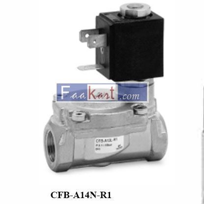 Picture of CFB-A14N-R1 CAMOZZI Series CFB - indirectly operated - 2/2 NO Solenoid valve