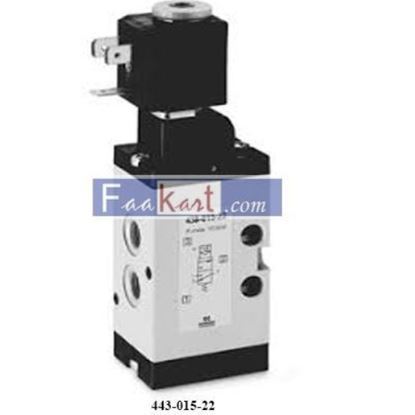 Picture of 443-015-22 CAMOZZI 3/2-way solenoid valve, G3/8, monostable Mod. 433... and Mod. 443…
