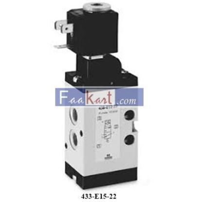 Picture of 433-015-22 CAMOZZI 3/2-way solenoid valve, G3/8, monostable Mod. 433... and Mod. 443…