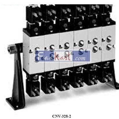 Picture of CNV-328-2 CAMOZZI Manifold bars with separate exhausts (high version) 2x feet 1x manifold