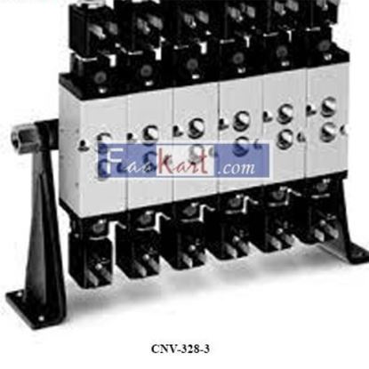 Picture of CNV-328-3 CAMOZZI Manifold bars with separate exhausts (high version) 2x feet 1x manifold