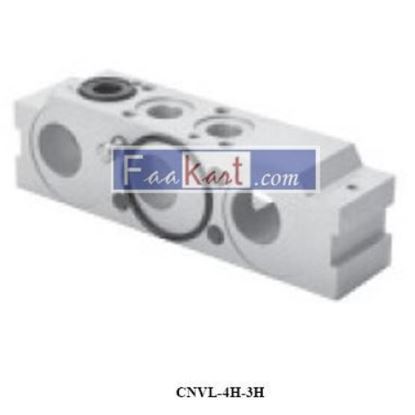 Picture of CNVL-4H-3H CAMOZZI Interface module manifold between Series 3 G1/8 and G1/4