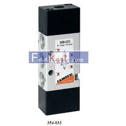 Picture of 354-033 CAMOZZI 5/2-way valve, G1/8 or G1/4, bistable In-line or manifold mounting