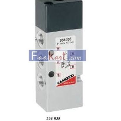 Picture of 338-035 CAMOZZI 3/2-way valve, G1/8 or G1/4, monostable