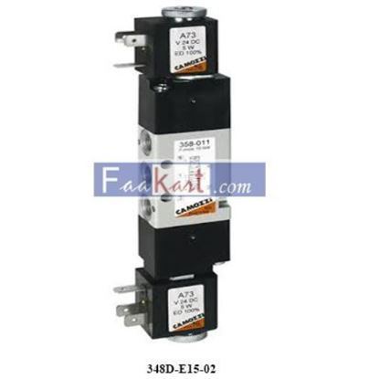 Picture of 348D-E15-02 CAMOZZI 2 x 3/2-way solenoid valve