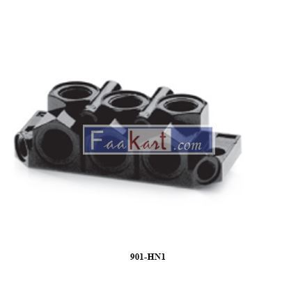 Picture of 901-HN1 CAMOZZI End blocks for manifold bases with front outlets