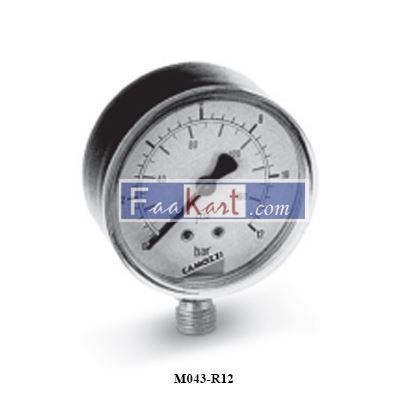 Picture of M043-R12 CAMOZZI Pressure gauges with radial connection