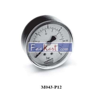 Picture of M043-P12 CAMOZZI Pressure gauges with rear connection