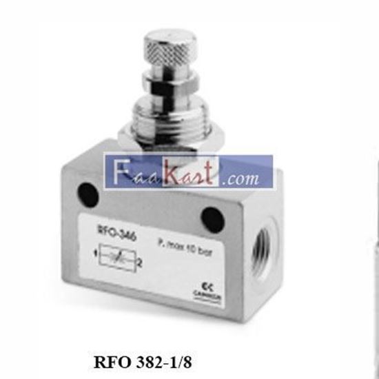 Camozzi RFO-382 Bidirectional flow control valve NEW 