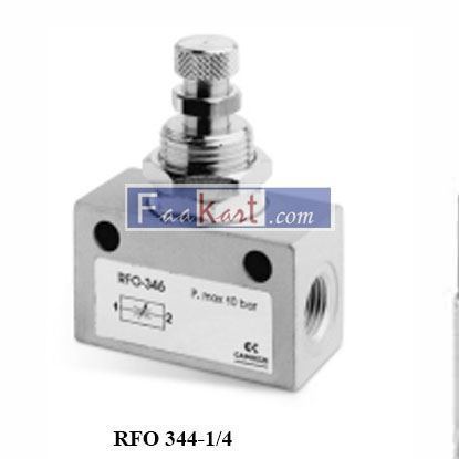 Picture of RFO 344-1/4 CAMOZZI Bidirectional flow control valves Series RFO