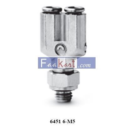Picture of 6451 6-M5 CAMOZZI Fittings Mod. 6451: Metric Adjustable Male Y