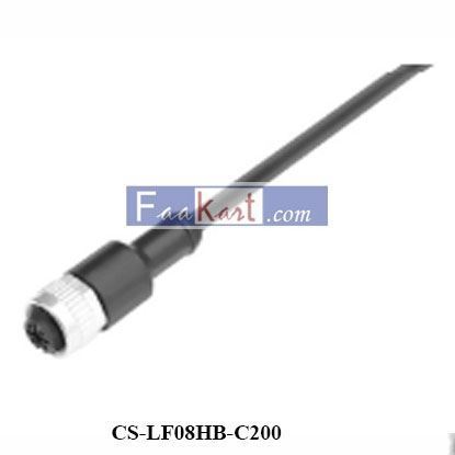 Picture of CS-LF08HB-C200 CAMOZZI Cable with straight female connector M12 8 poles