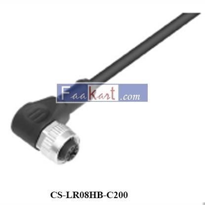 Picture of CS-LR08HB-C200 CAMOZZI Cable with angular (90°) female connector M12 8 poles