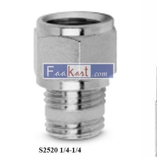 Picture of S2520 1/4-1/4 CAMOZZI Fittings BSPT Male Reducting Extension Sprint