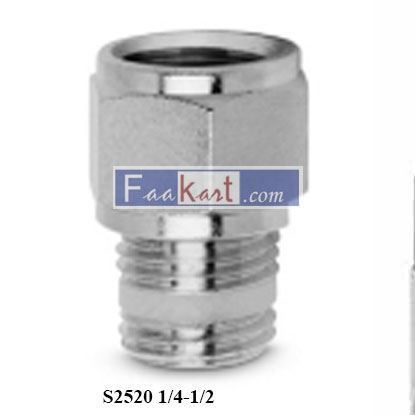 Picture of S2520 1/4-1/2 CAMOZZI Fittings BSPT Male Reducting Extension Sprint