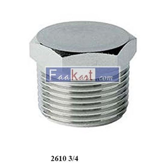 Picture of 2610 3/4 CAMOZZI Brass Pipe Fittings BSPT Male Plug