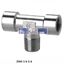 Picture of 2060 1/4-1/4 CAMOZZI Brass Pipe Fittings  BSPT F.M.F. Tee