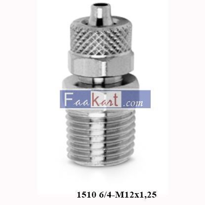 Picture of 1510 6/4-M12x1,25 CAMOZZI Fittings  Metric-BSPT Male Connector