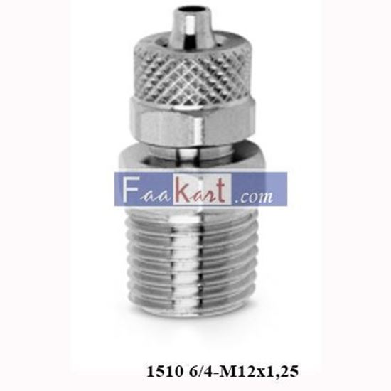 Picture of 1510 6/4-M12x1,25 CAMOZZI Fittings  Metric-BSPT Male Connector