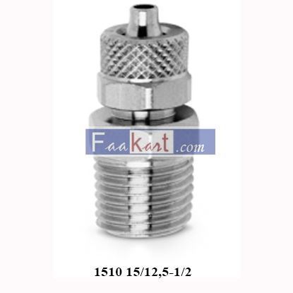 Picture of 1510 15/12,5-1/2 CAMOZZI Fittings Metric-BSPT Male Connector