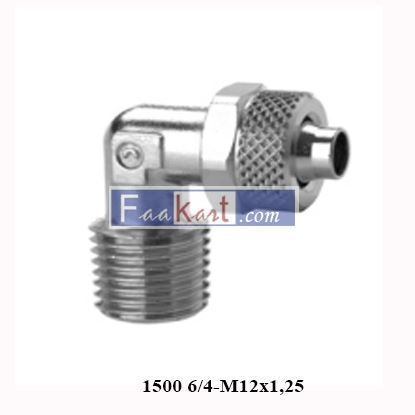 Picture of 1500 6/4-M12x1,25 CAMOZZI Fittings Fix Metric-BSPT Male Elbow
