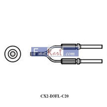 Picture of CX2-D3FL-C20   CX2 Fiber Cable Series