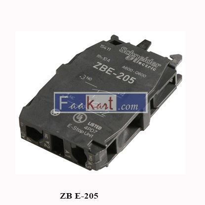 Picture of ZB E-205 Contact Block, 10 A, 600 V, 2 Pole SCHNEIDER ELECTRIC