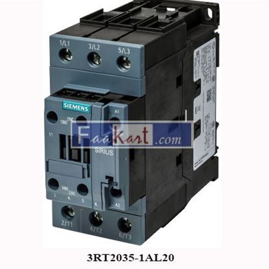 Picture of 3RT2035-1AL20,1NO+1NC40A SIEMENS MOTOR STARTERS - CONTACTORS