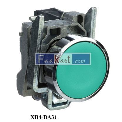 Picture of XB4-BA31 Schneider Pushbutton Switches PUSHBUTTON OPERATOR 22MM XB4